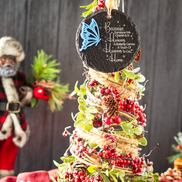 Memorial Slate Ornament with Butterfly Design