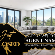 Just Closed Realtor Key Sign Digital Laser File Customizable Agent Design