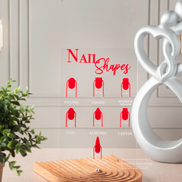 Laser cut nail shape SVG, Customizable nail sign file, Clear acrylic nail shape SVG, Frosted nail shape SVG design, Black nail shapes SVG guide, White nail shapes SVG file, Mirror gold nail shape SVG, Mirror silver nail shape file, Professional nail technician SVG, Modern standoffs SVG