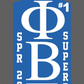 Custom Phi Beta Sigma Wooden Sign - Engraved Fraternity Keepsake