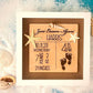 Personalized baby announcement shadowbox gift
