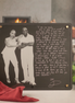 Custom engraved keepsake with photo and handwriting