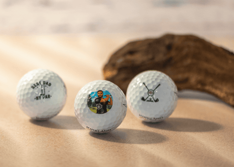 Custom UV Printed Golf Balls | Personalized Photo, Monogram or Logo | Pro V1, Supersoft, Kirkland - Stephanie's Creations