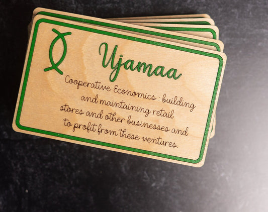 Handcrafted Kwanzaa Sign with Daily Principles