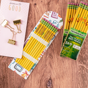 Teacher appreciation gift — engraved pencil set with holder