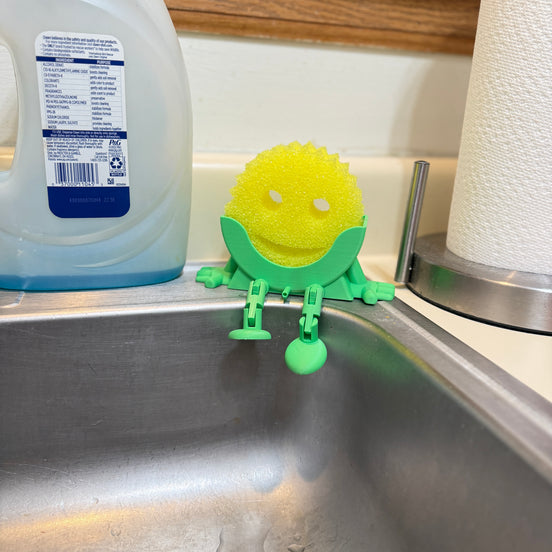 3D printed sponge holder for kitchen and bathroom use