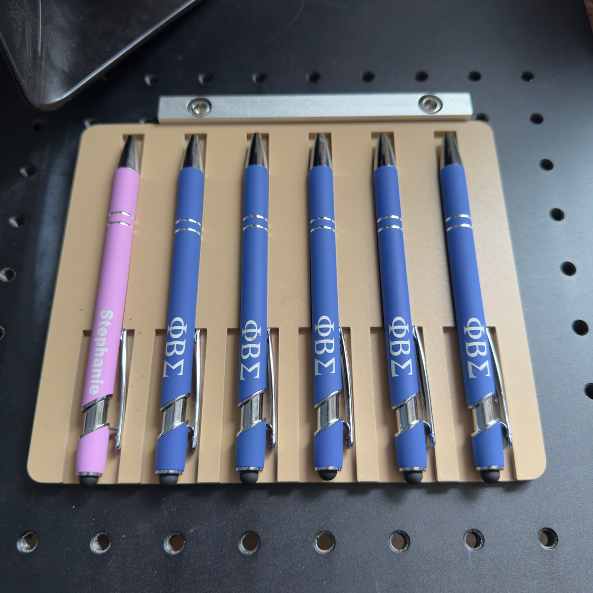 3D Printed Soft Pen Engraving Jig With Placement Template