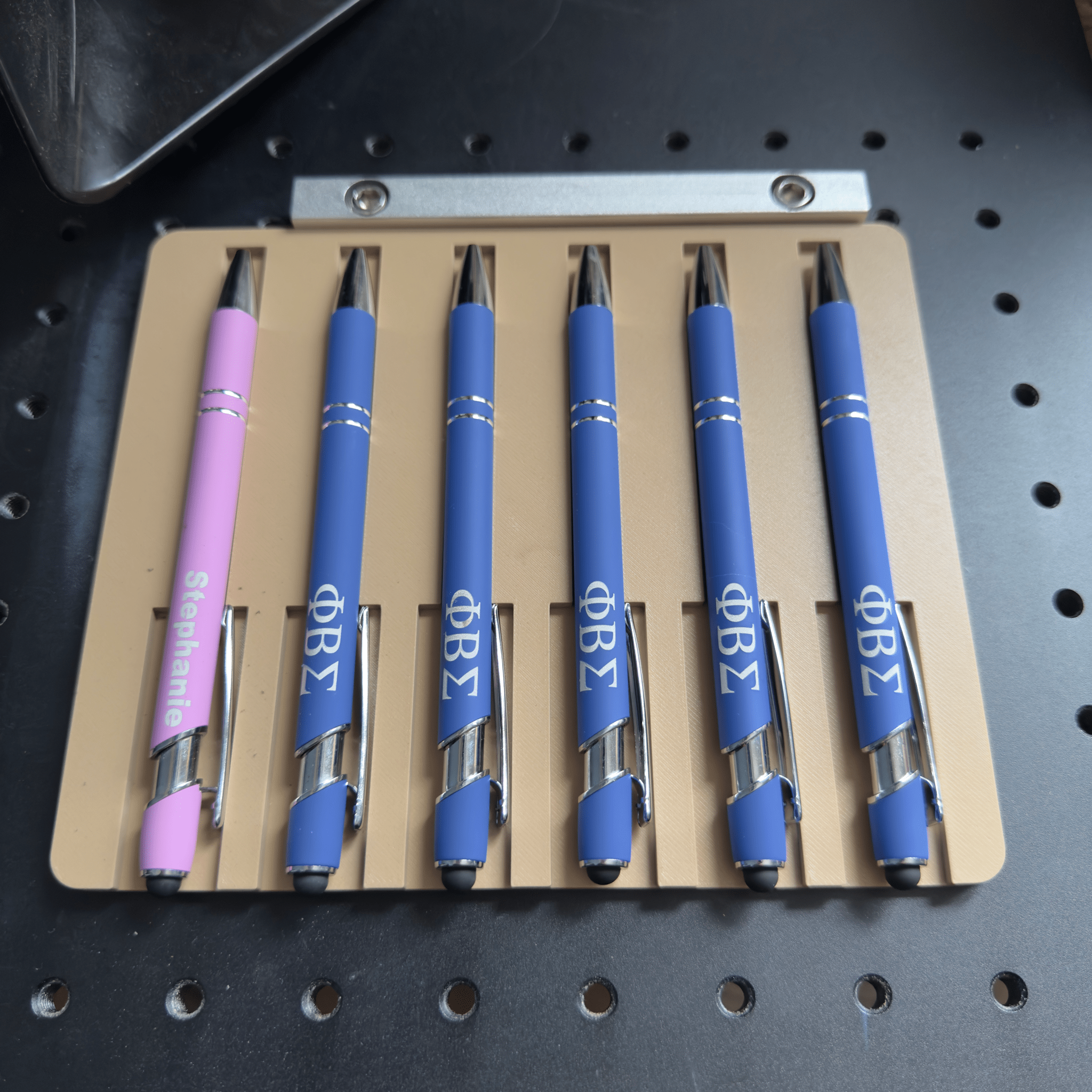 3D Printed Soft Pen Engraving Jig With Placement Template - Stephanie's Creations