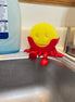 Smiley sponge holder compatible with scrub daddy sponge
