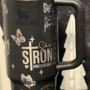 Stainless steel Stanley cup with custom engraving