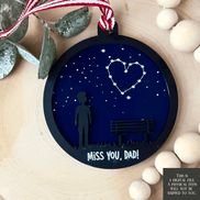 Memorial Ornament Bundle – Starry Night Heart Series (Laser Cut Files) - Stephanie's Creations