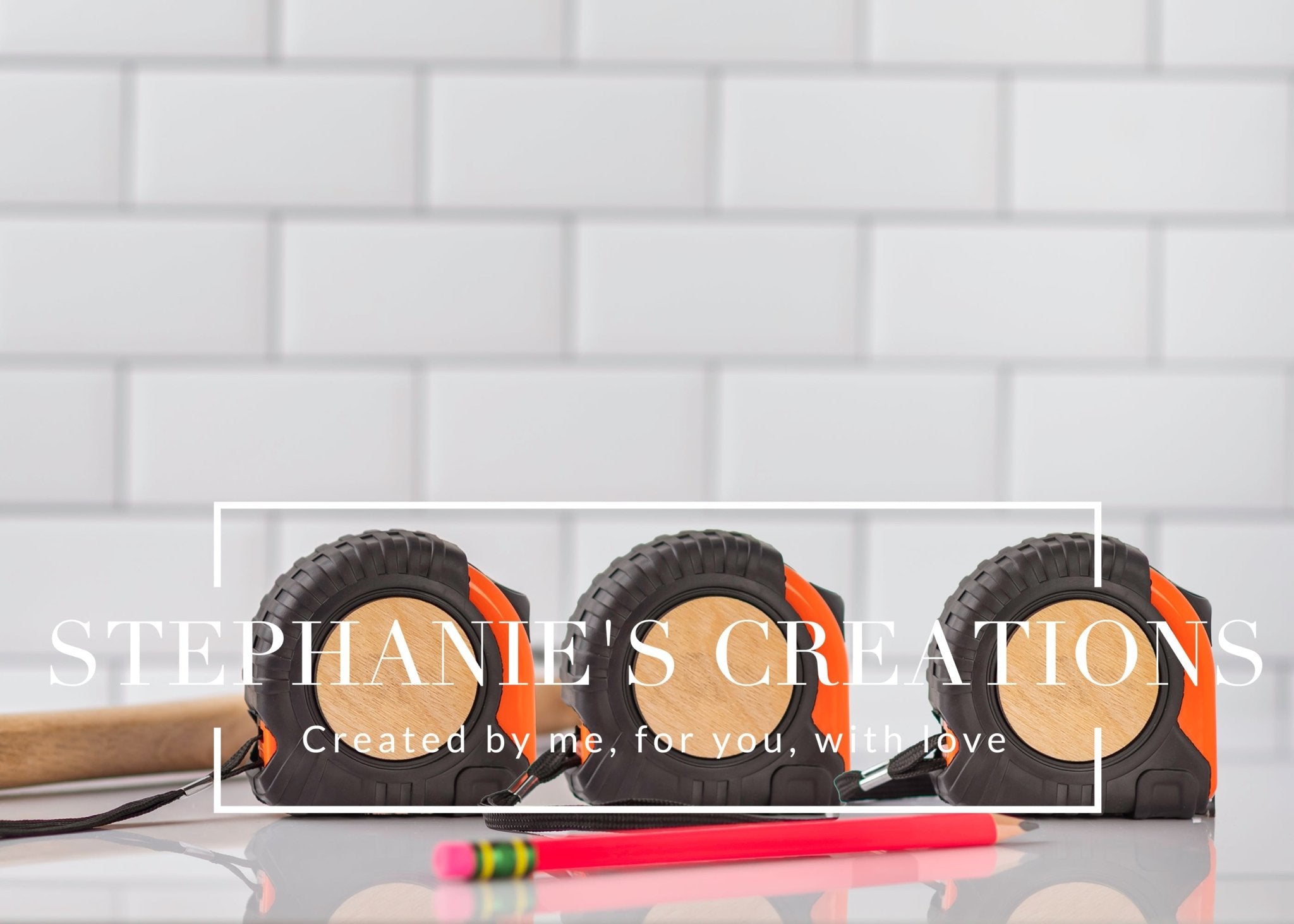 Tape Measure Mockup for Engraving Preview | Stock Image - Stephanie's Creations