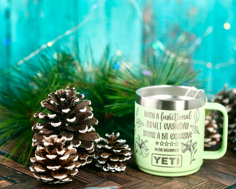 Personalized Engraved Yeti-Style Stainless Steel Mugs