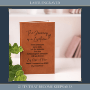 Personalized Leather Journal | Custom Laser Engraved Leatherette Journal - Stephanie's Creations