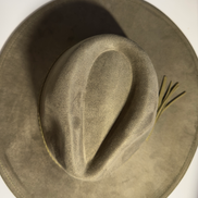 Vegan Suede Wide Brim Hat Blank for Laser Engraving or Burning