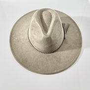 Vegan Suede Wide Brim Hat Blank for Laser Engraving or Burning