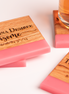 Wood and resin coasters, Personalized hardwood coasters, Home decor accents, Drink coasters with personalization, Artistic drinkware, Elegant table protection, Unique coaster set