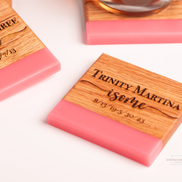Wood and resin coasters, Personalized hardwood coasters, Home decor accents, Drink coasters with personalization, Artistic drinkware, Elegant table protection, Unique coaster set