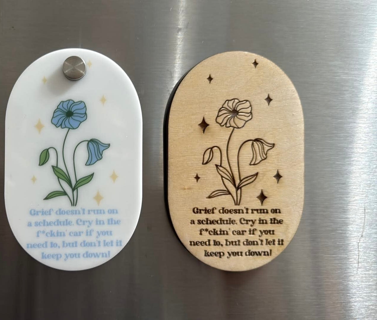 Grief Affirmation Digital File, Laser and UV Options