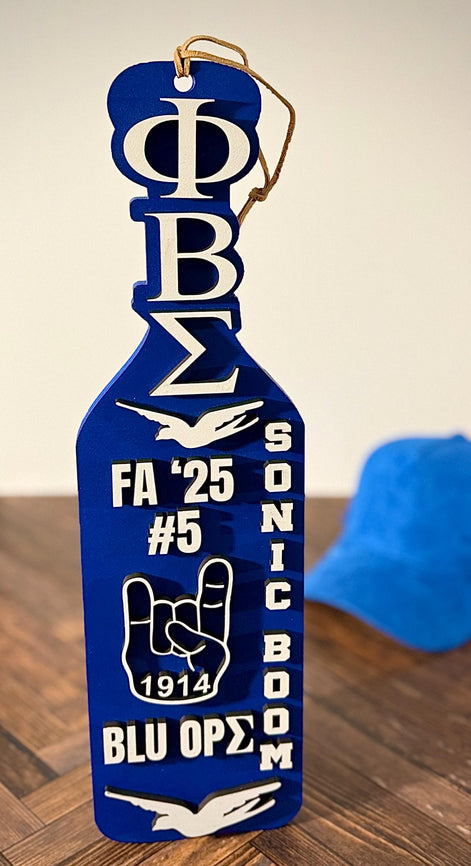 BBGreek Phi Beta Sigma Paraphernalia Official Vendor 32oz Rugged Tumbler With Paracord Carabiner - Greek Letters