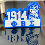 Phi Beta Sigma 3D Printed Desk Plate