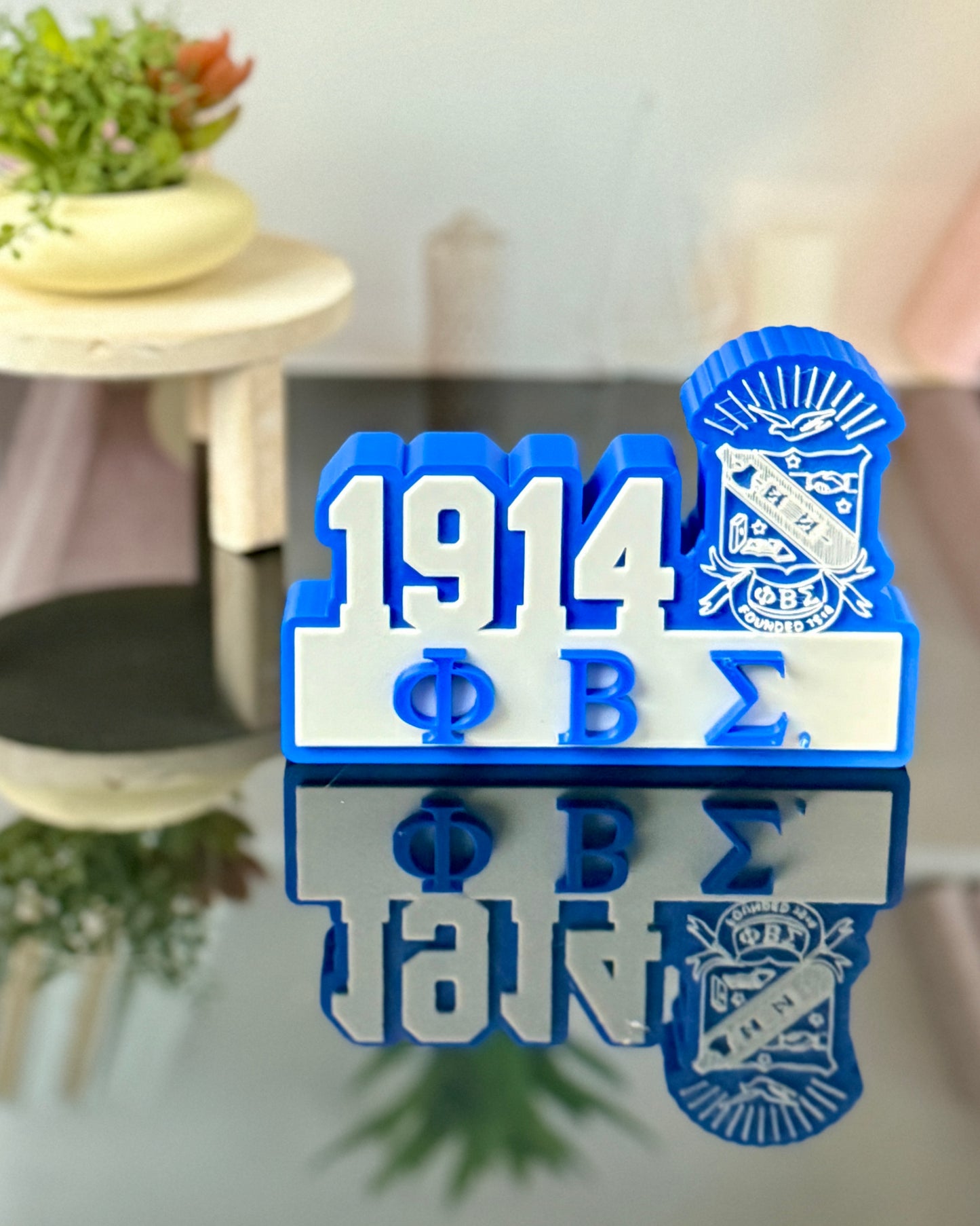 Phi Beta Sigma 3D Printed Desk Plate